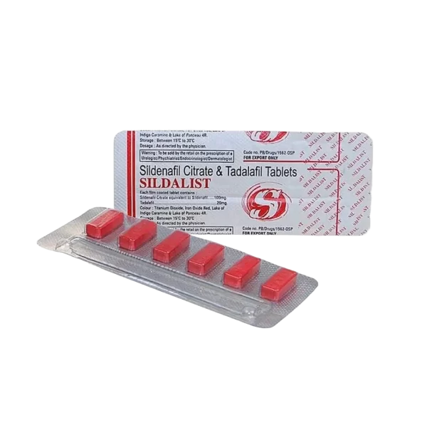 Sildalist 6x120mg - sildenafilcitraat & tadalafil tabletten